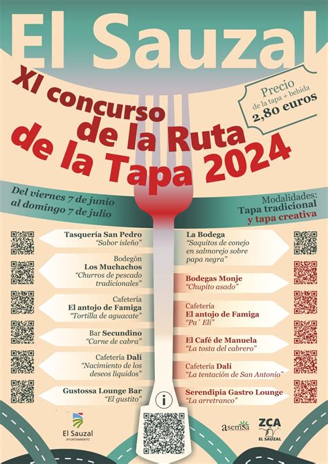 XI Ruta de la Tapa Concurso Senderista Gastronómico 2024