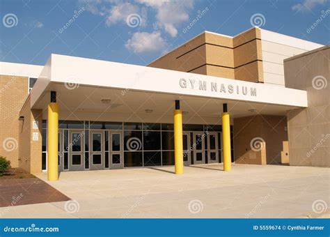 Gymnasium Entrance For A School Stock Photo Image Of Facade