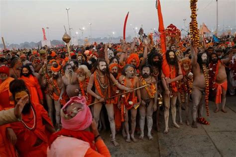 Naga Sadhu At Kumbh Mela Haridwar Kumbh Mela Spiritual Beliefs