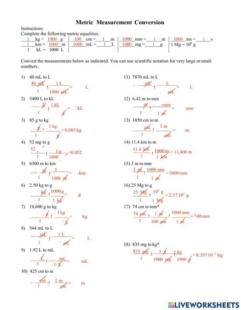 Dimensional Analysis Practice Worksheet Answers | Exercises ... - Worksheets Library