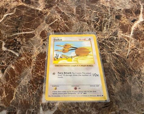 Pokémon TCG Doduo Base Set 48 102 Regular Shadowless Common Card NM eBay