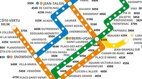 This Montreal Metro Map Shows The Median Condo Price Around Every