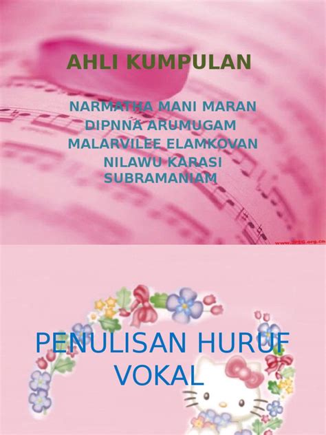 Pdf Penulisan Huruf Vokal Dokumentips