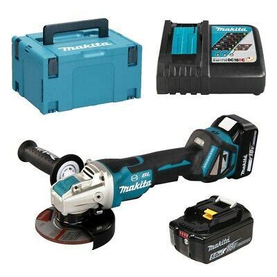 Ebay Makita Batterie Disqueuse Lxt V Dga Rtj X Ah Et Chargeur