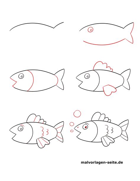 Fische Zeichnen Bleistift Tier Malen