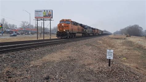 ES44 Leads A BNSF Oil Train W NS AC44CM And AC44EV Trailing 2021