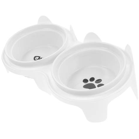 1 Set Of Elevated Cat Bowl Kitten Bowl Ceramic Cat Bowl Household Pet