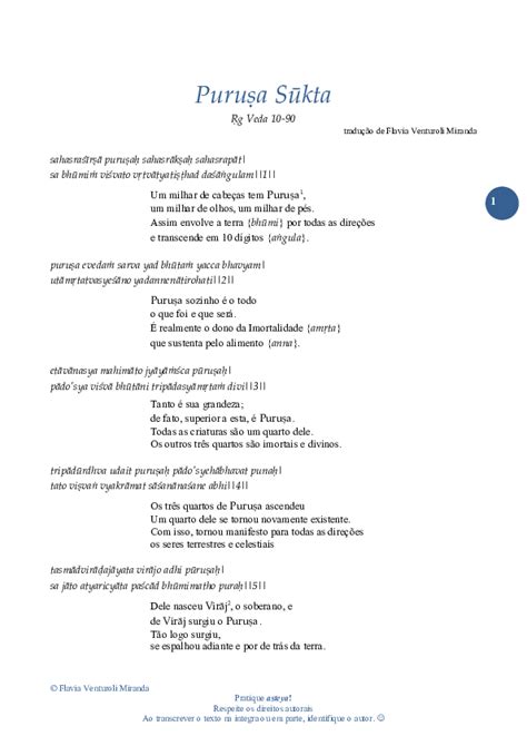 (PDF) Purusha Sukta | Flavia Venturoli Miranda - Academia.edu