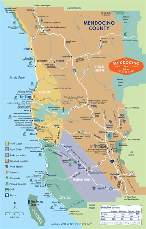 Mendocino County Boundary Data Basin 55 Off