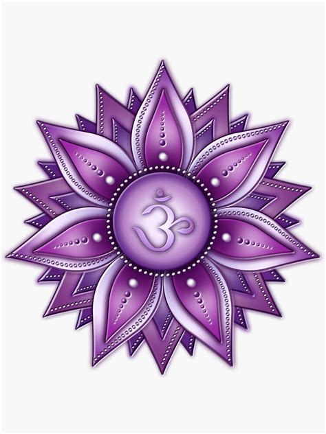 Crown Chakra 7 Chakra Sahasrara Sticker For Sale By Martesign