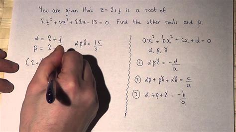 Roots Of Cubic Equations Finding Coefficients Of Cubics Youtube