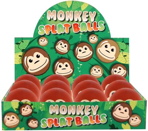 Ball Splat Monkey 6cm Wholesale