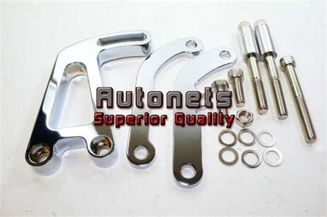 Find Chrome Aluminum Small Block Chevy Power Steering Bracket Long