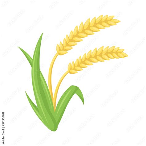 Crop Sign Emoji Icon Illustration Wheat Vector Symbol Emoticon Design