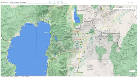 Carson City, Nevada Map