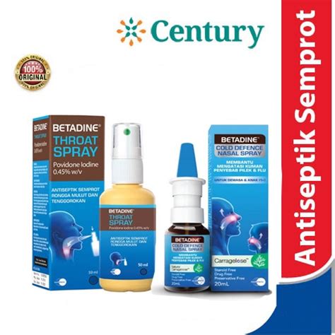 Jual Betadine Throat Spray 50mL Betadine Cold Defence Nasal Spray