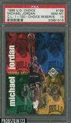 Michael Jordan Checklist 1 100 199 Prices 1998 UD Choice