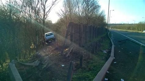 Miracle Escape As Driver Steps Out Of Broken Down Lorry Just Before