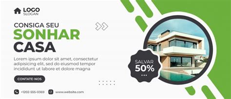 Social Media Banner Imobiliária Conheça Seu Sonhar PSD download Designi