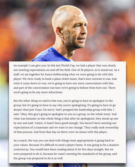 Gregg Berhalter Statement About Issues With An Unnamed Usmnt Player Gag