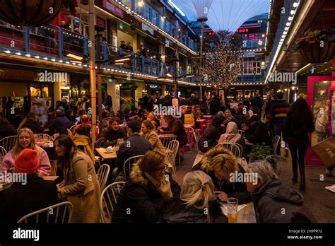 Uk England London Carnaby Street Kingly Food Court At Christmas