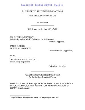 Fillable Online 16 16486 Eleventh Circuit Fax Email Print PdfFiller