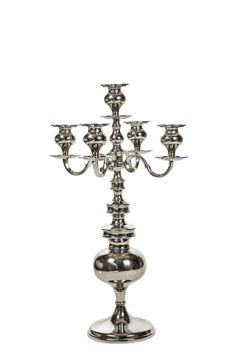 Candelabro En Acero Inoxidable Mediano Divano Srl