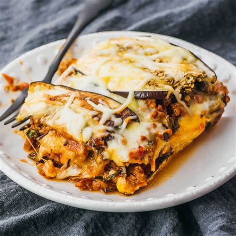 Eggplant Lasagna, Low Carb Gluten Free - Savory Tooth