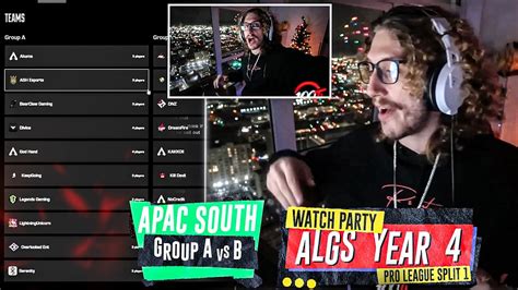 Algs Pro League Apac South Group A Vs B Nicewigg Watch Party Youtube