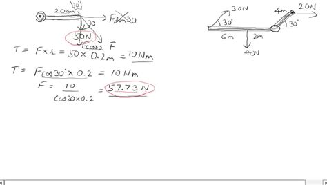 SOLVED 3 Force Applied At An Angle A 20 Cm Wrench Is Used To Loosen