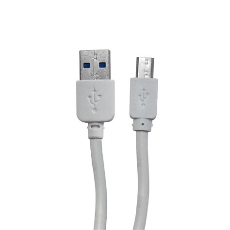 Cabo De Dados USB V8 Branco 1 5m Ref 1917 Nome Da Empresa