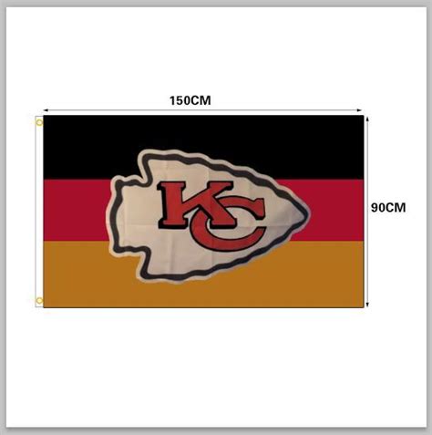 Rico Industries Drop Ship Kansas City Chiefs Personalized 3x5 Flags 100d Polyester Custom