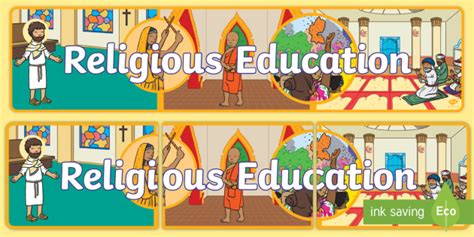 Free Religious Education Display Banner Teacher Made