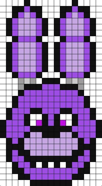 Bonnie Fnaf Perler Bead Pattern Bead Sprites Characters Fuse Bead Patterns