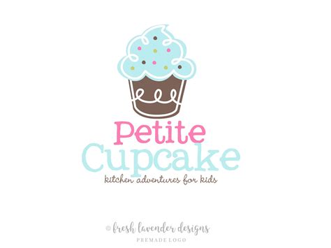 Cupcake Logo Logo With Cupcakes Bakery Logo Custom Logo Etsy