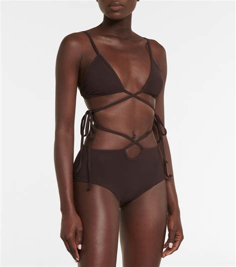 Christopher Esber Wrapround Triangle Bikini Top Christopher Esber