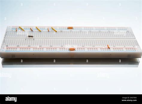 Solderless Circuit Breadboard Electronics Design Stock Photo Alamy
