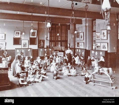 Playtime John Ruskin School Southwark London 1908 Artist Unknown