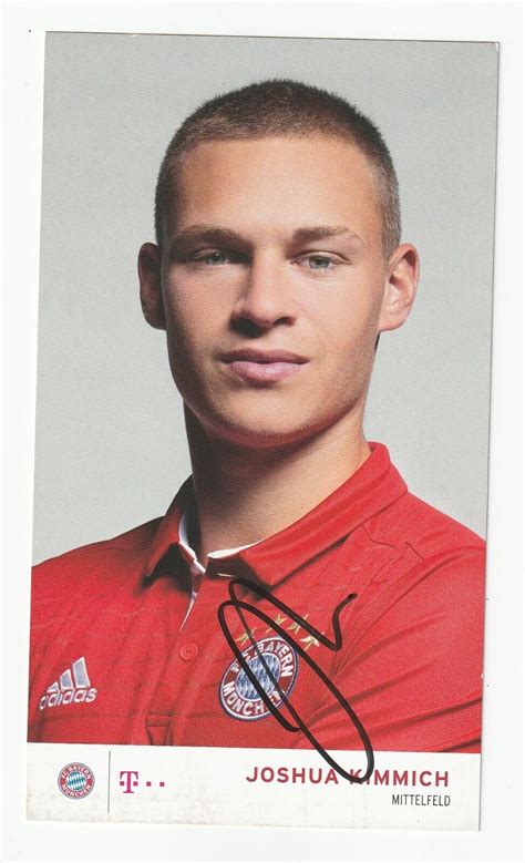 Joshua Kimmich Bayern M Nchen Signed In Person Autogrammkarte