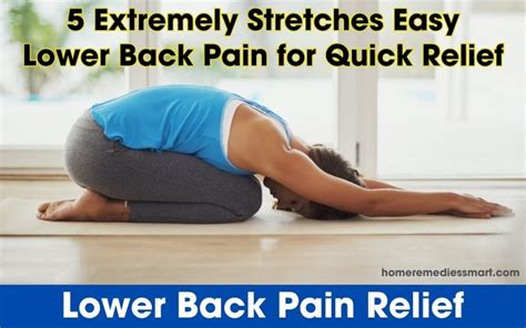 5 Extremely Stretches Easy Lower Back Pain For Quick Relief