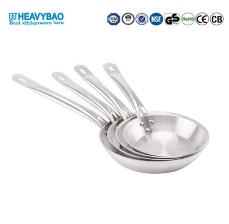 Heavybao High Quality Stainless Steel Frypan Aluminium Cookware For