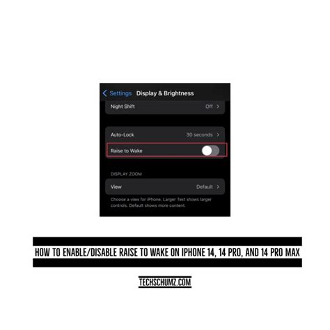 How To Enable Disable Raise To Wake On IPhone 14 14 Pro And 14 Pro