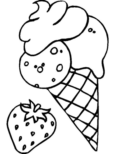 Ice Cream Coloring Pages for Free Download