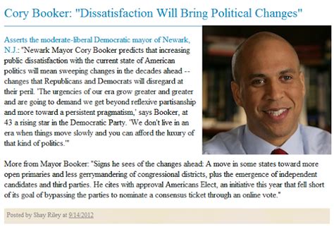 Cory Booker Quotes. QuotesGram