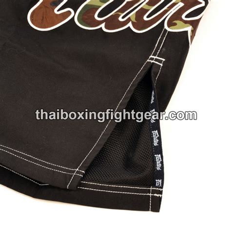 Short Mma Fairtex Noir Camouflage Tarifs Abordables En Direct De