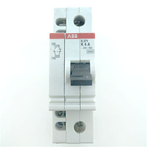 MCB S ABB S271 With Shunt K4A K4 4A 4 MCB Circuit Breaker Type K