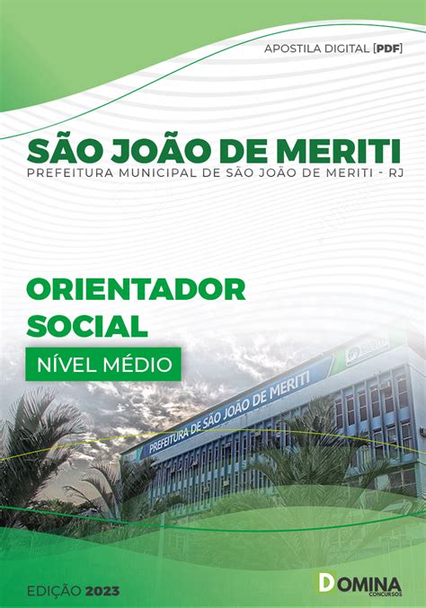 Apostila S O Jo O Meriti Orientador Social Domina