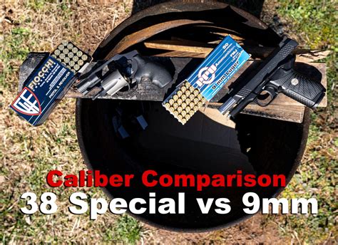 38 Special Vs 9mm Handgun Caliber Comparison