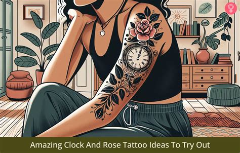 90 Amazing Clock And Rose Tattoo Ideas To Try Out