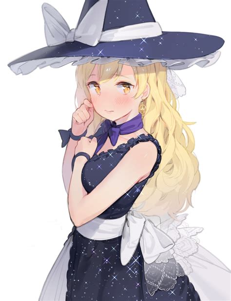 Fall Torinari Witch Hat Anime Girls 2d Touhou Kirisame Marisa Digital Art Anime Artwork